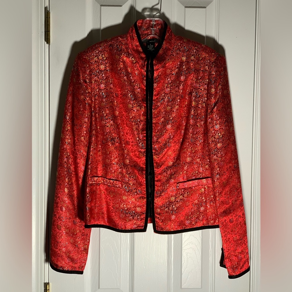 WDNY Red Asian Style Jacket - Picture 7 of 8